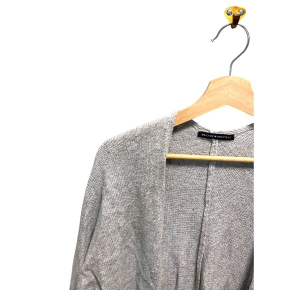 Brandy Melville Oversized Wool Blend Cardigan Gray One Size Beach Boho Neutral - Picture 8 of 13